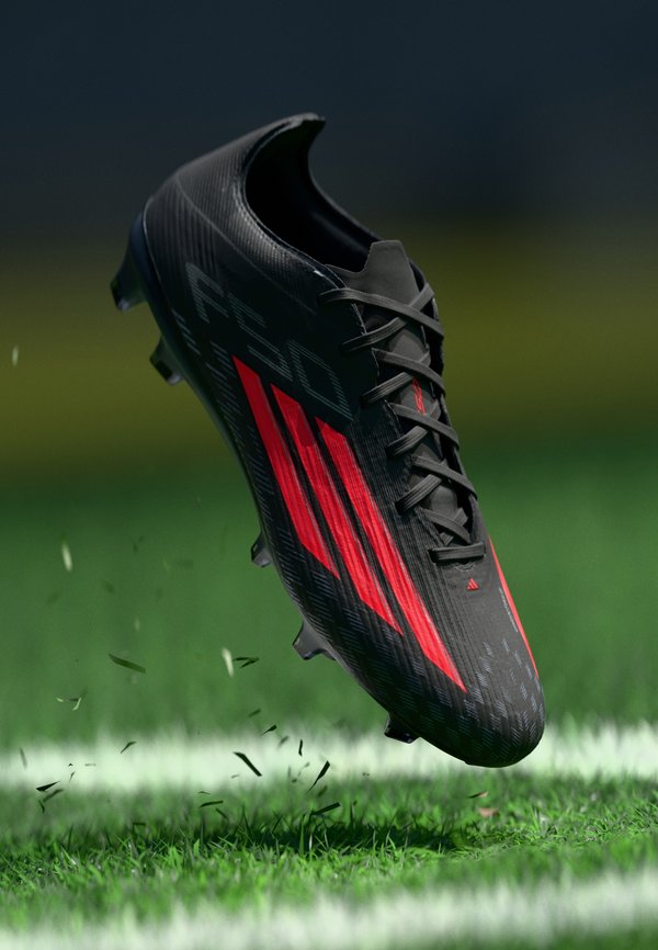 adidas Performance F50 PRO FIRM GROUND FOOTBALL BOOTS UNISEX - Firm-ground football boots - core black/lucid red