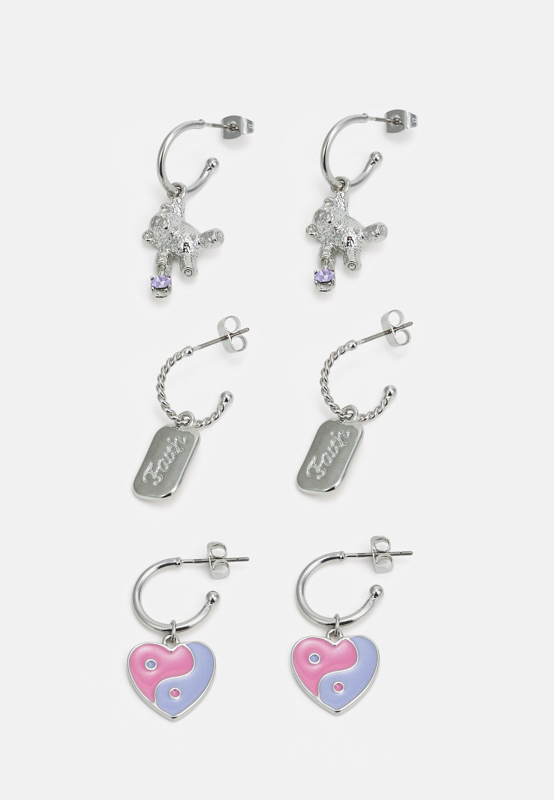 Pieces PCGITTE EARRINGS 3 PACK