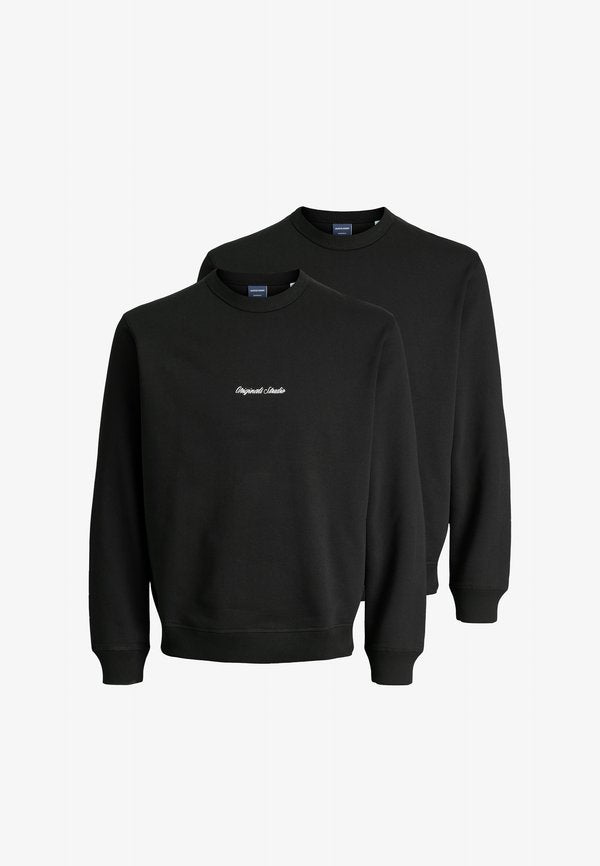 Jack & Jones 2ER PACK  - Sweatshirt - schwarz