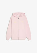 Bershka Zip-up sweatshirt - light pink