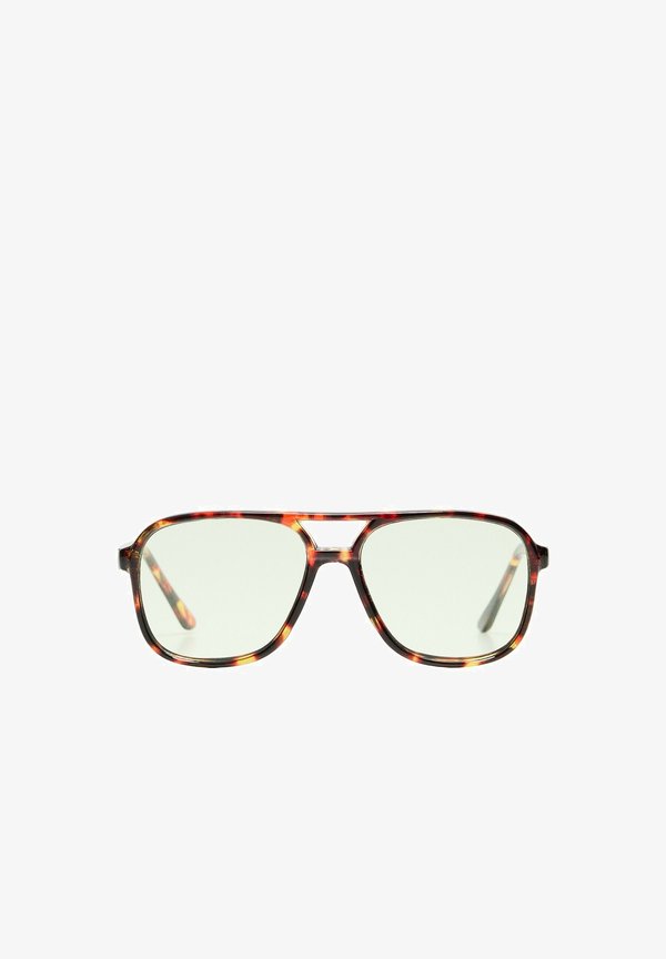 Bershka RETRO SUNGLASSES - Sunglasses - dark brown