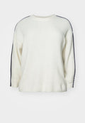 Vero Moda Curve VMCZORA O NECK - Jumper - birch/chocolate torte