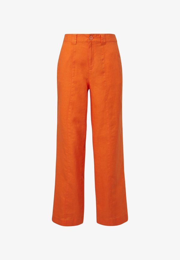 s.Oliver REGULAR WEITEM BEIN - Trousers - orange