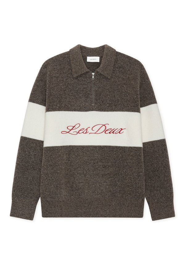 Les Deux CORY HALF-ZIP KNIT JUMPER