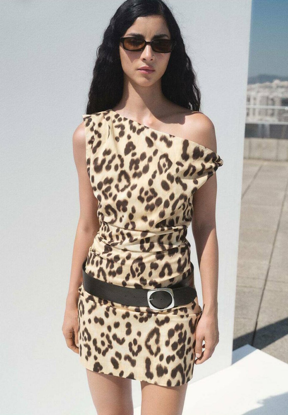 Mango ASYMMETRICAL ANIMAL-PRINT