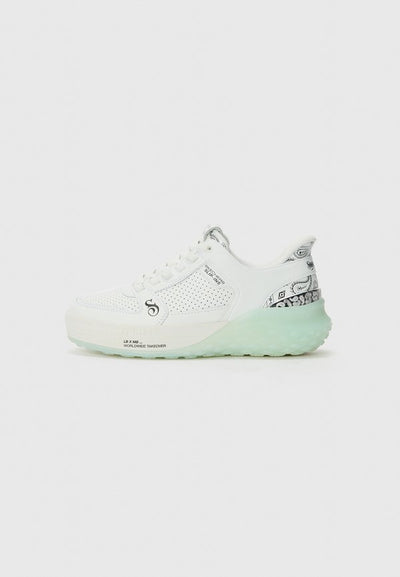 Skechers SIZZLE - Trainers - white/ice blue