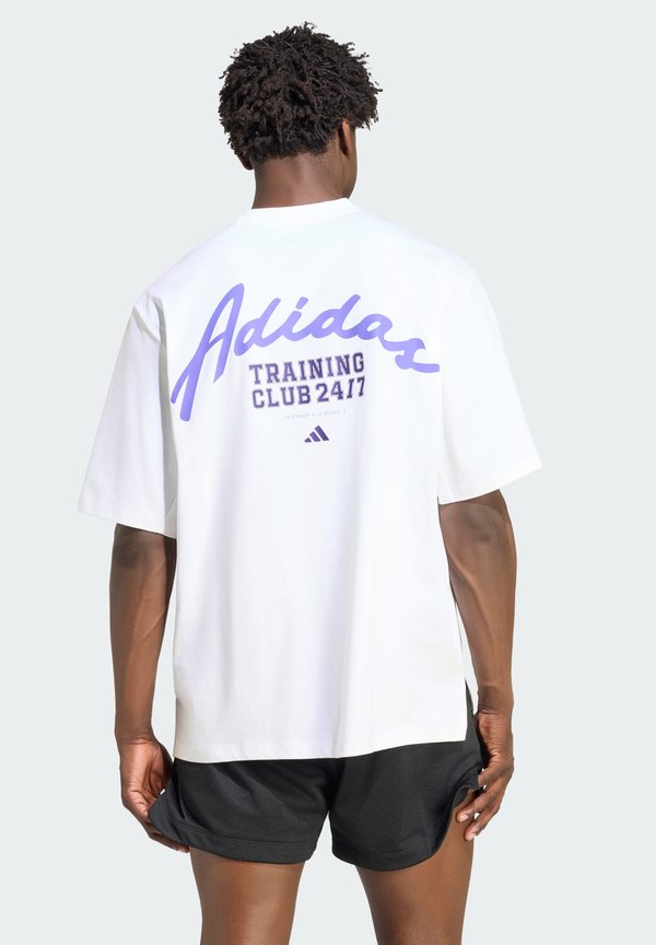 adidas Performance PRIMELIFT ESSENTIALS WORKOUT GRAPHICS TEE - Sports T-shirt - white
