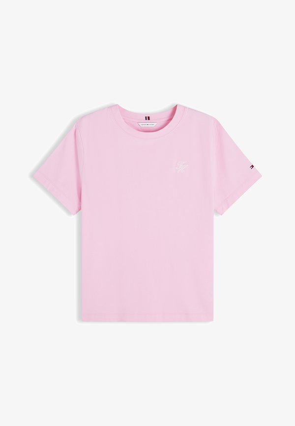 Tommy Hilfiger TH SCRIPT REG C-NK SS TEE - Basic T-shirt - classic pink
