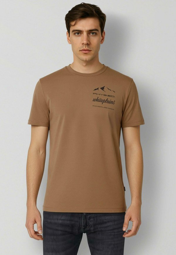 s.Oliver T-SHIRT - Print T-shirt - braun
