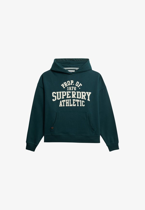 Superdry & Co ATHLETIC ESSENTIALS - Hoodie - dark pine green