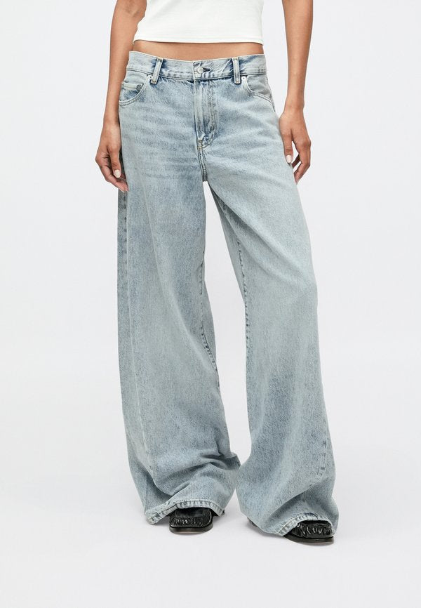 Tommy Hilfiger TWIST '70S HIGH RISE WIDE LEG JEANS - Wide Leg - light-blue denim