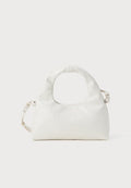 Calvin Klein EMBLEM PUFFER BAG WITH STRAP - Cross body bag - white