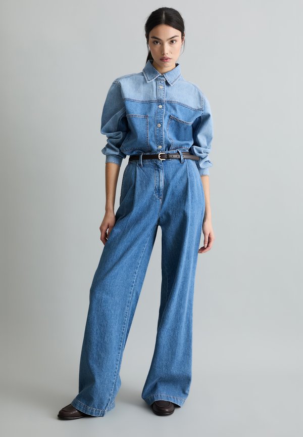 Marc O'Polo DENIM PINEAPPLE FIBRE, DENIM BLOUSES LONGSLEEVE, PATCHWORK