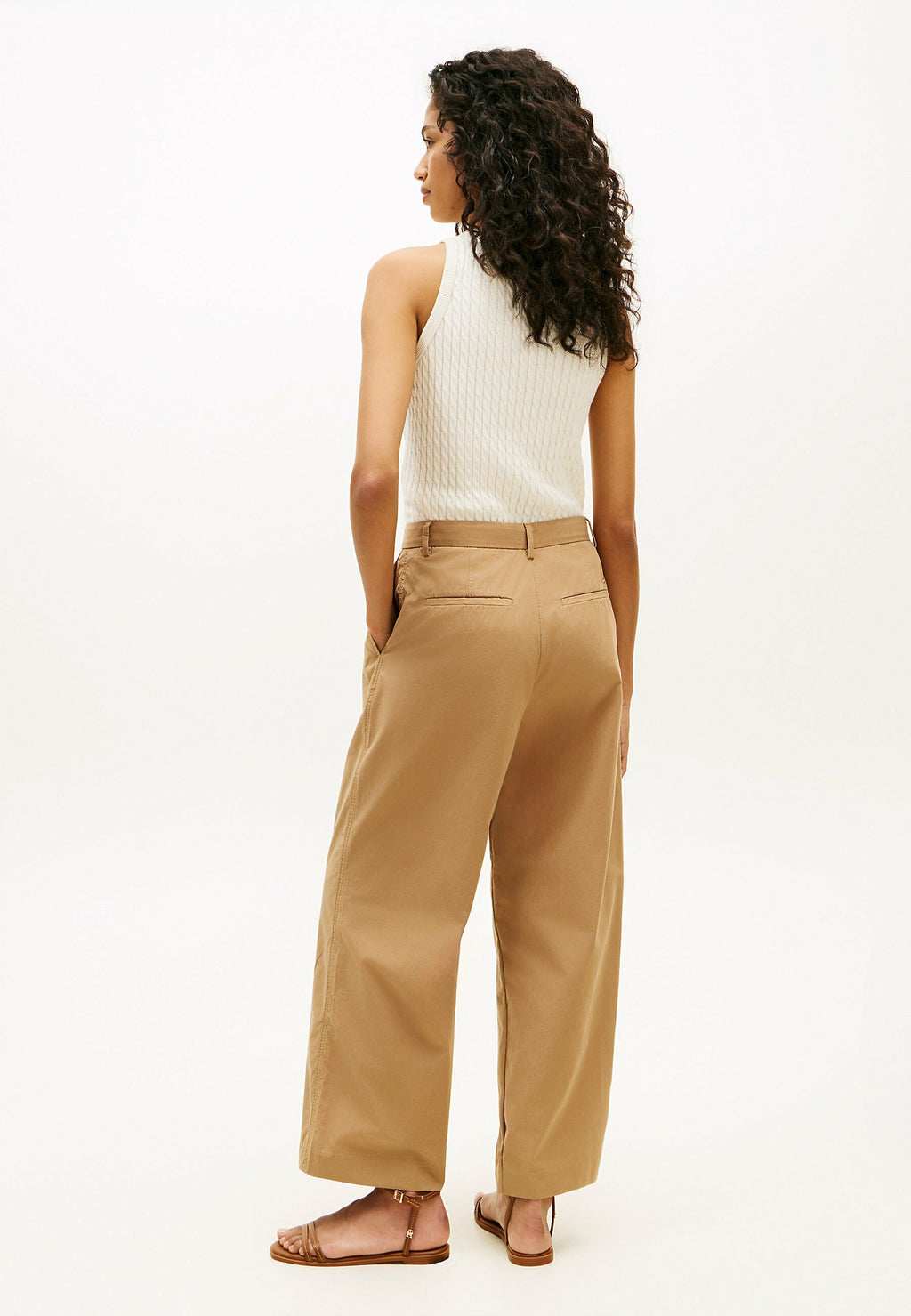 WASHED WIDE LEG TROUSERS Media 4