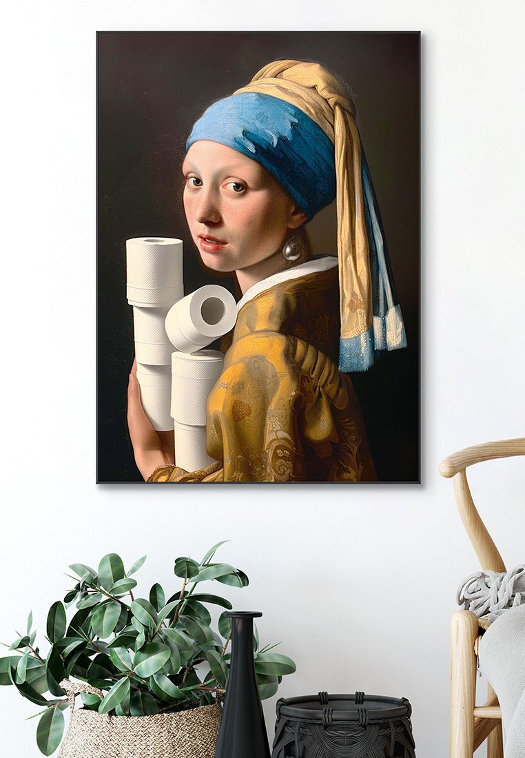 Orange Wallz TOILET PEARL GIRL