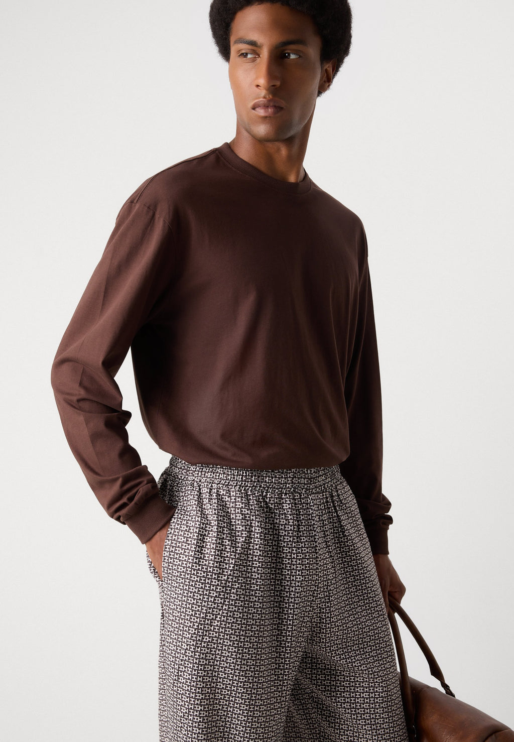 Heathe MAKOKO MONOGRAM PRINT TROUSERS
