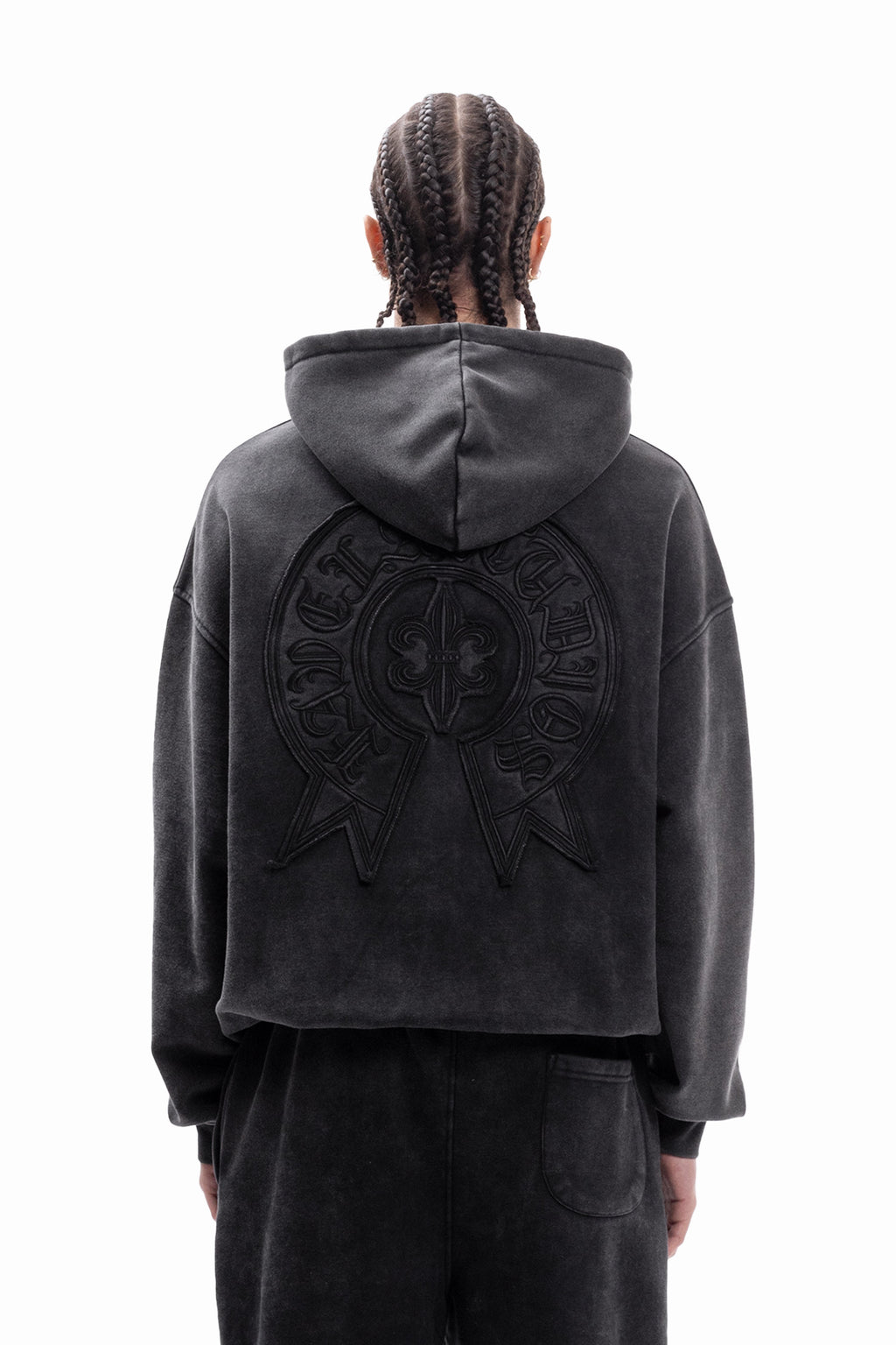 FAVELA GRADIENT PATCH WASHED BLACK FRONTZIP UNISEX