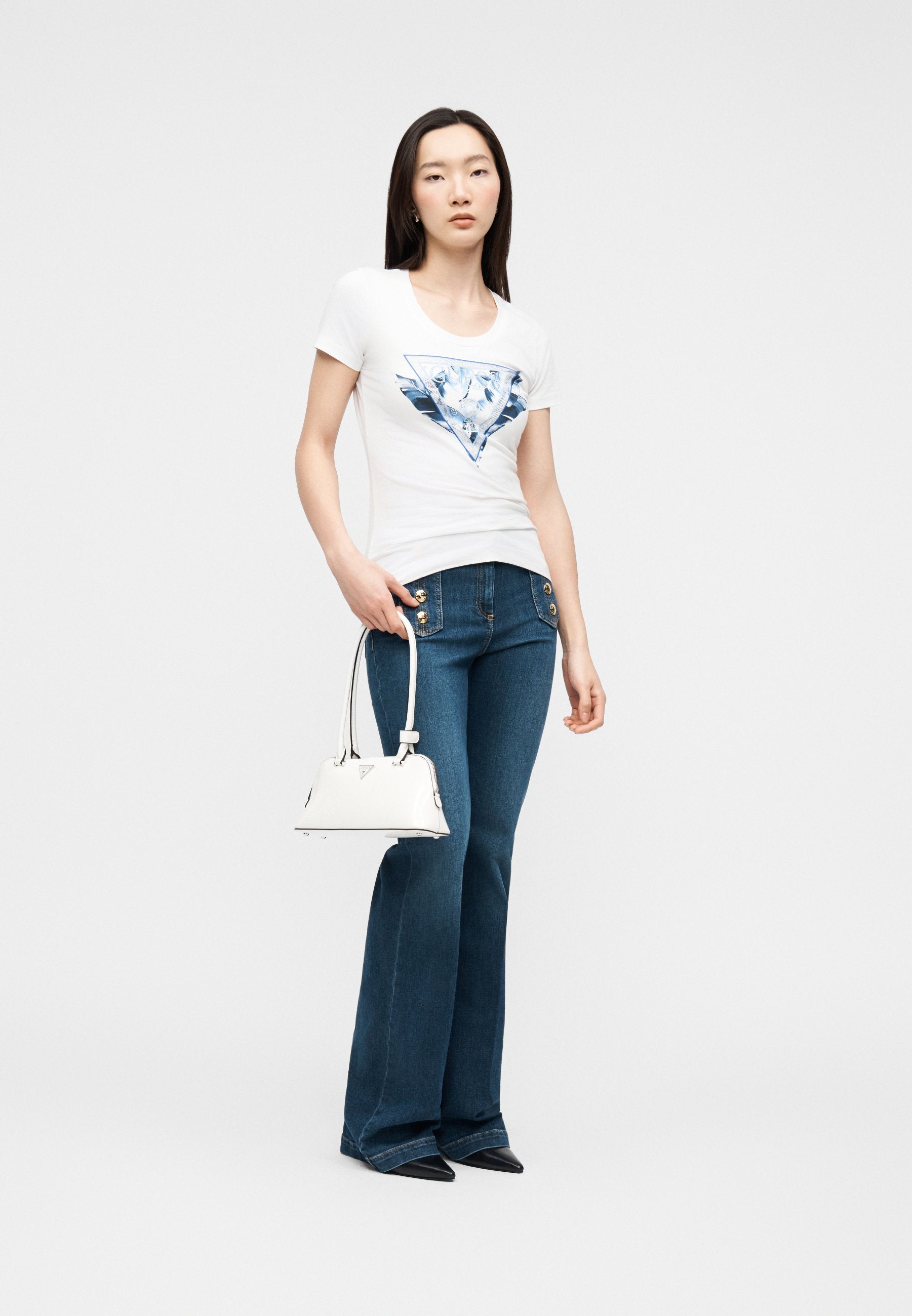 Guess FEATHER TRIANGLE TEE