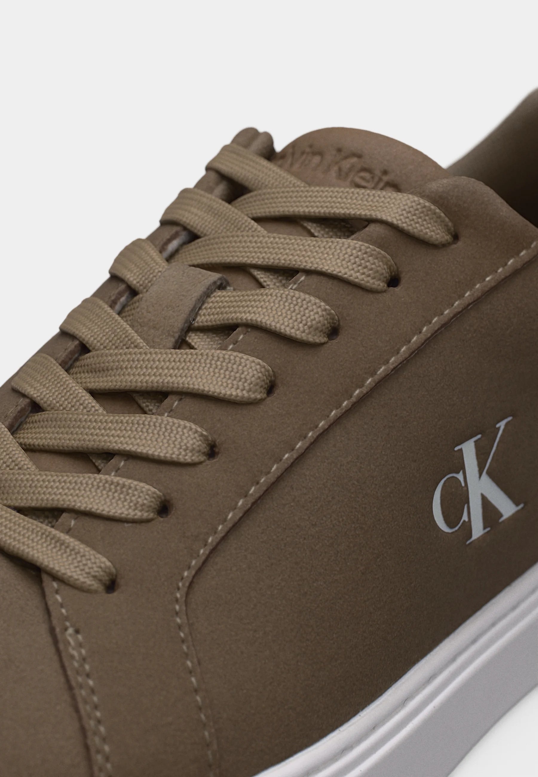 Calvin Klein Jeans CLASSIC CUPSOLE LACEUP - Trainers - desert taupe/bright white