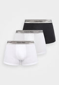 Calvin Klein Underwear ICON STRETCH 3 PACK - Trunks - black/silver-coloured haze