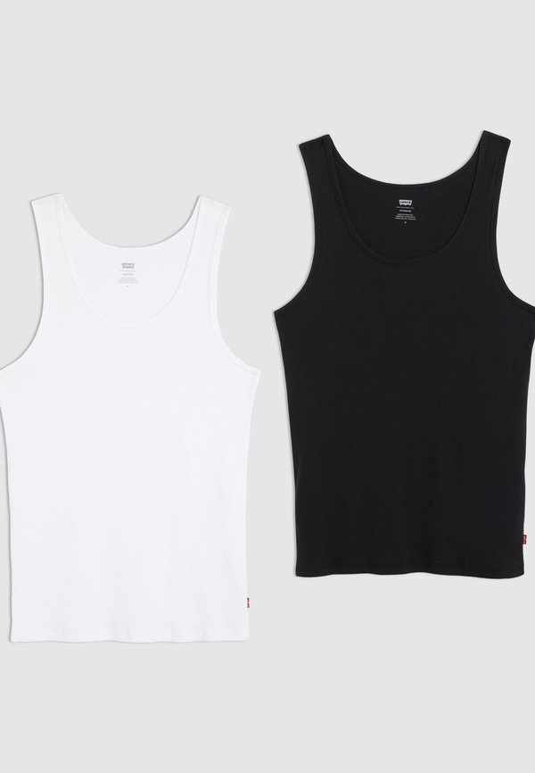 Levi's® RIB TANK 2 PACK - Top - black/bright white