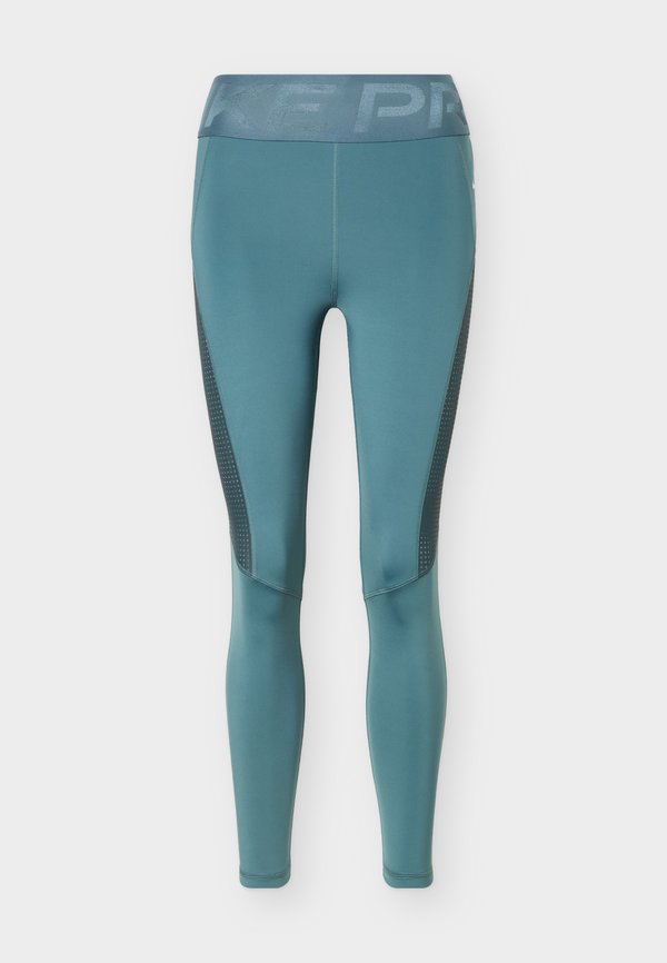 Nike Performance SCULPT TIGHT - Leggings - mineral slate/faded spruce/white