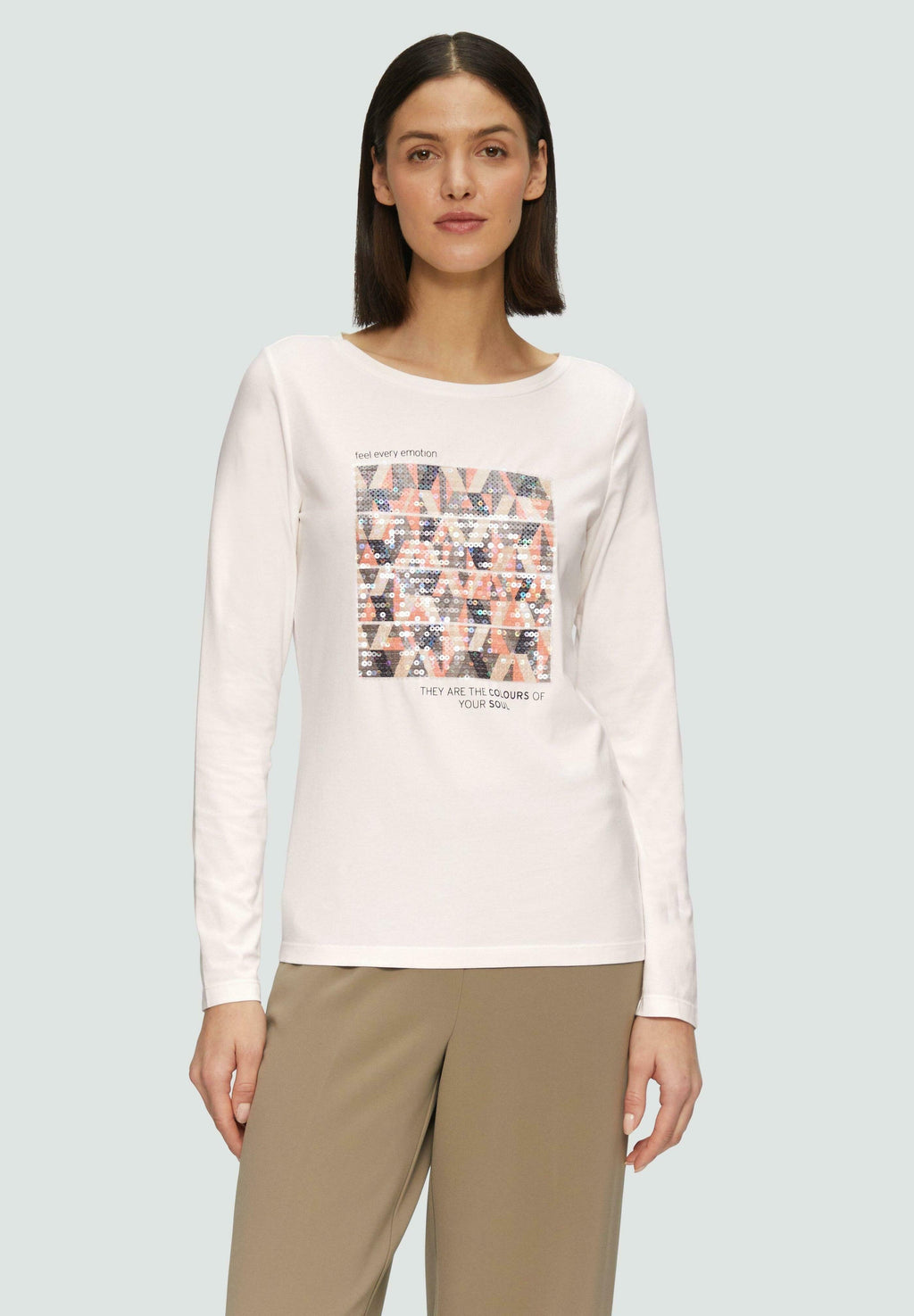 s.Oliver MIT FRONT UND PAILLETTEN