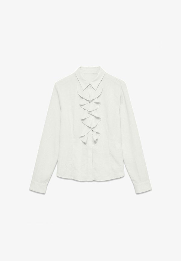 Vero Moda SHIRT AWBIZZY SHIRT - Button-down blouse - snow white