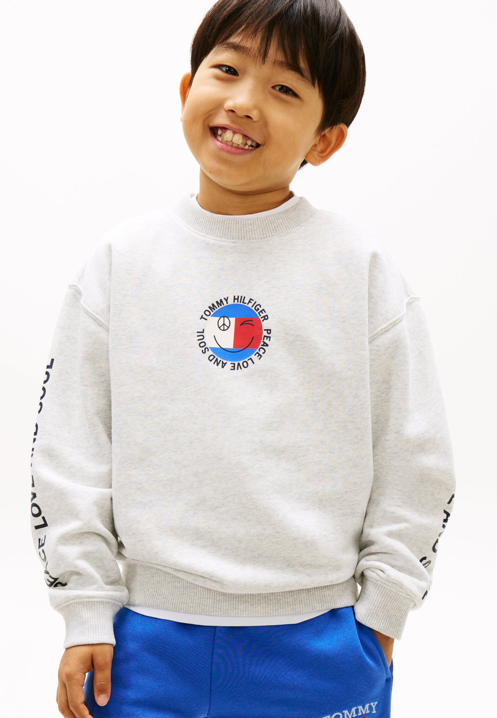 SMILEY FLAG BACK LOGO TERRY SWEATSHIRT Media 5