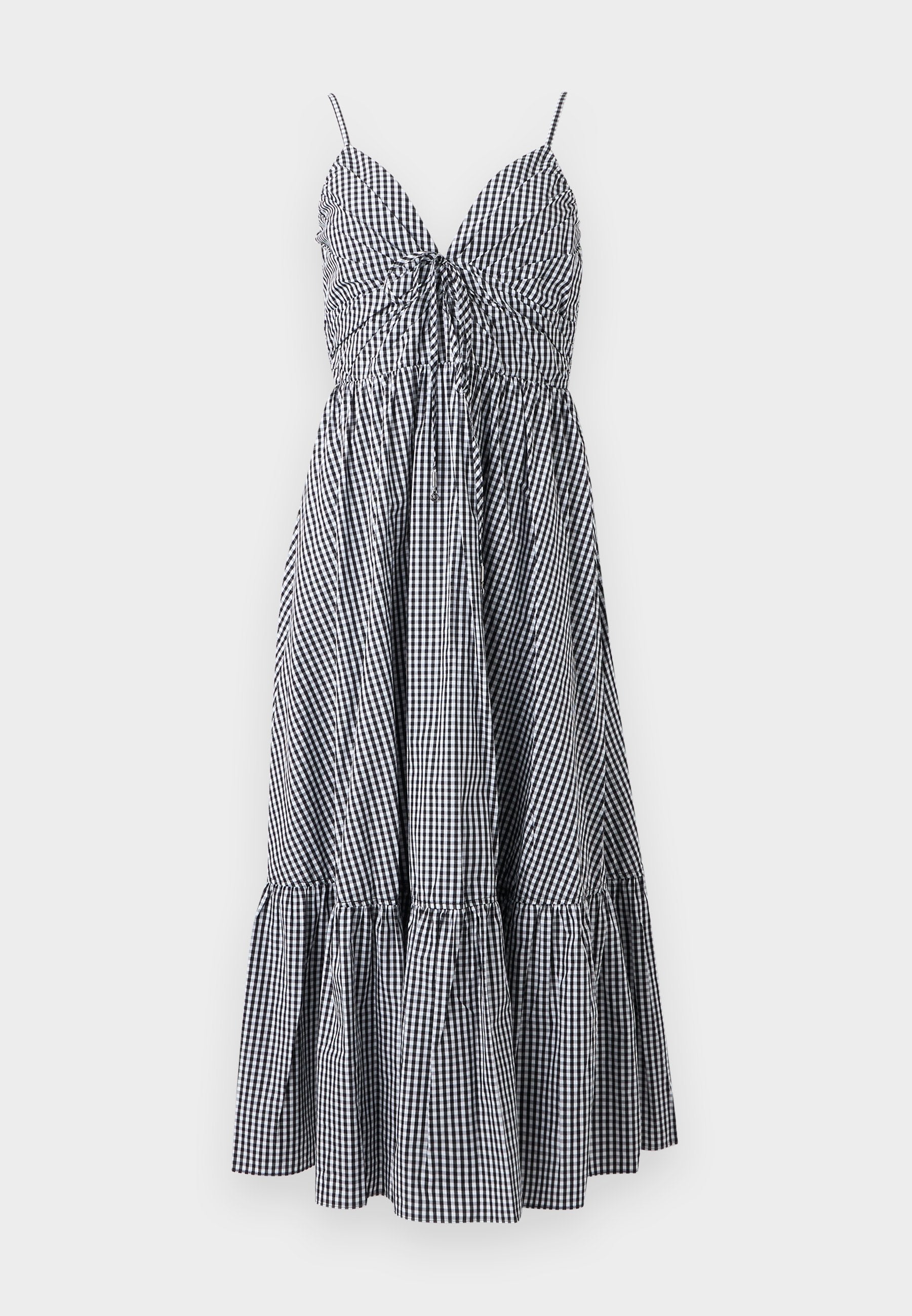 MICHAEL Michael Kors GINGHAM MIDI DRESS