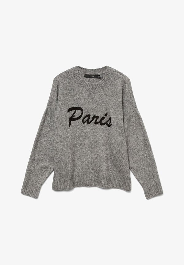 Vero Moda Knitted VMBOOM Knitted - Jumper - medium grey melange