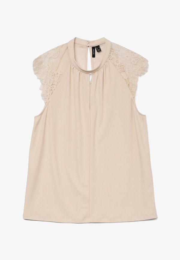 Vero Moda MILLA TEE - Top - pumice stone