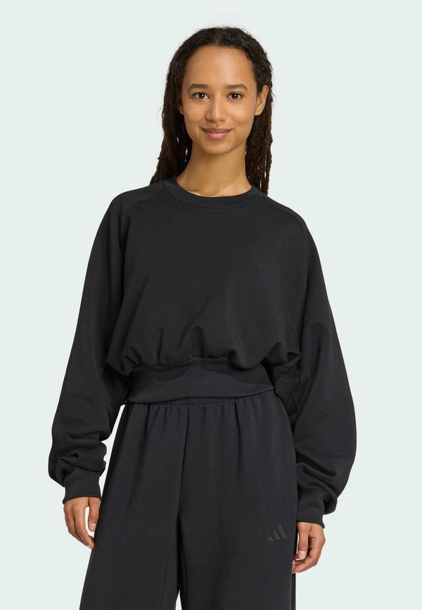 adidas Sportswear SOFT LUX LOOSE - Sweatshirt - black