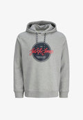 Jack & Jones Logo - Hoodie - grey melange