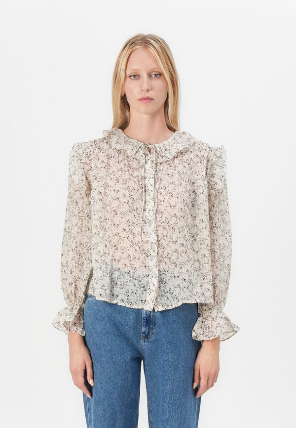 Vero Moda VMPETRA - Button-down blouse - oatmeal