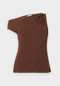 Calvin Klein ONE SHOULDER - Blouse - rocky road