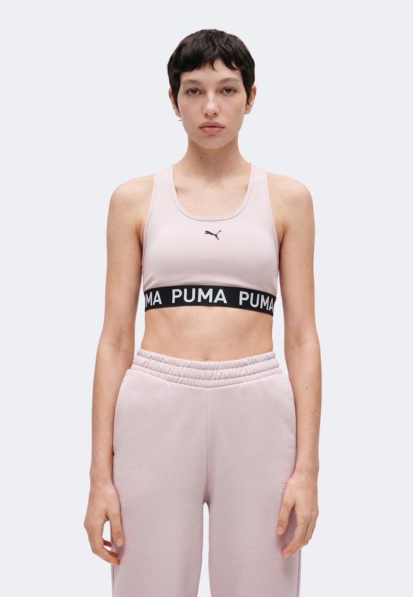 Puma 4KEEPS ELASTIC BRA - Medium support sports bra - misty pink