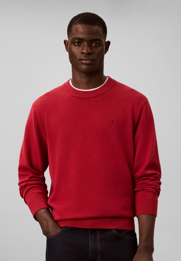 Calvin Klein Jeans LS EU CLSC CTTN CREWNK SWTR 12GG - Sweatshirt - rio red
