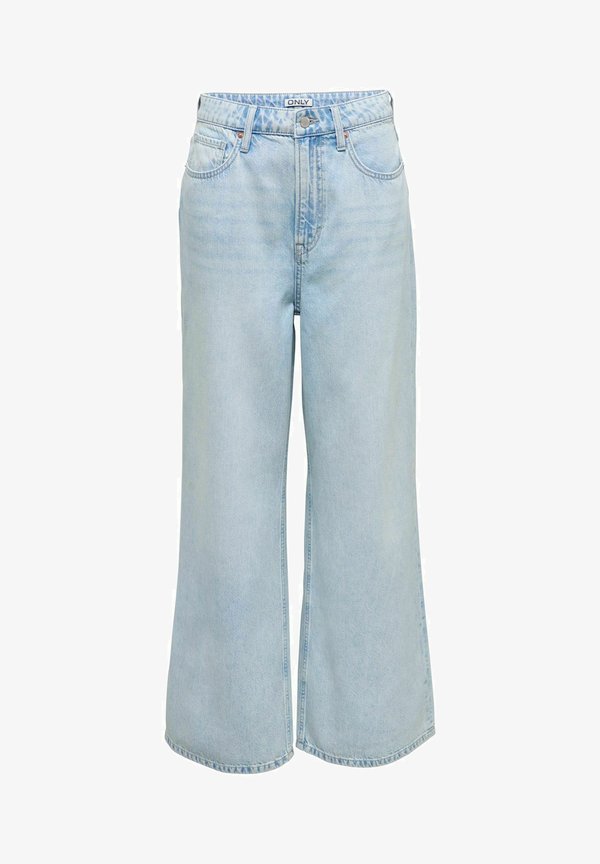 ONLY Wide-fit ONLSILKY High waist Wide Leg Fit - Flared Jeans - light blue denim