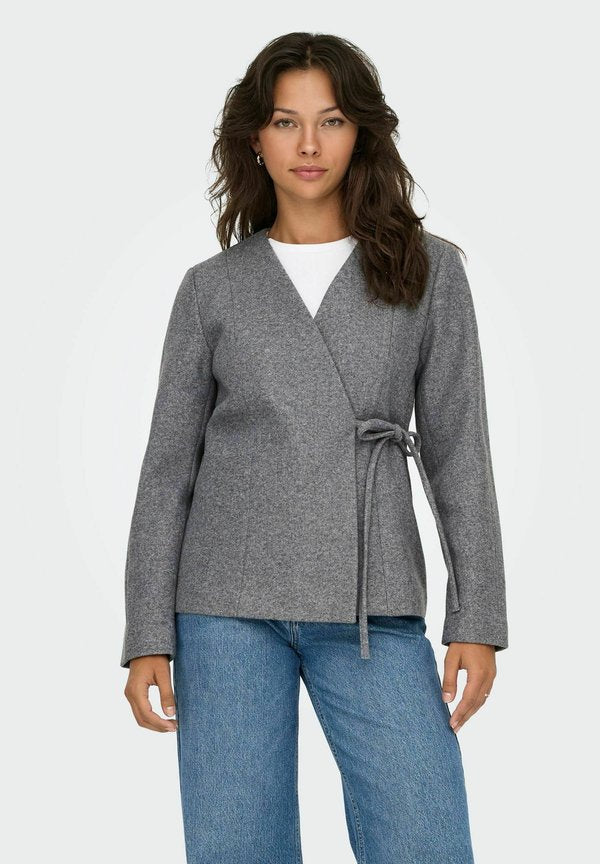 ONLY ONLAUGUSTA - Summer jacket - medium grey melange