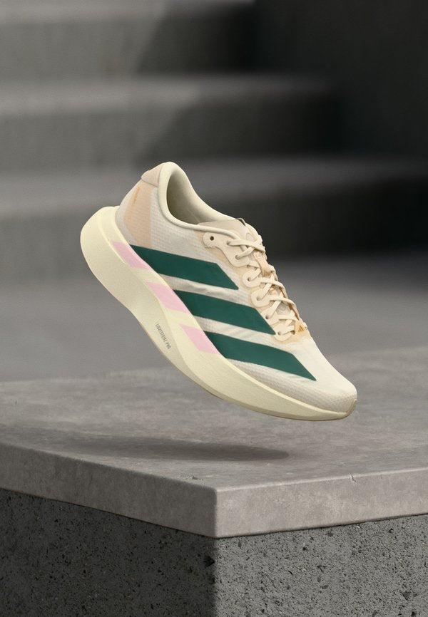 adidas Performance ADIZERO EVO SL WOVEN W - Road running shoes - white/collegiate green/clear pink