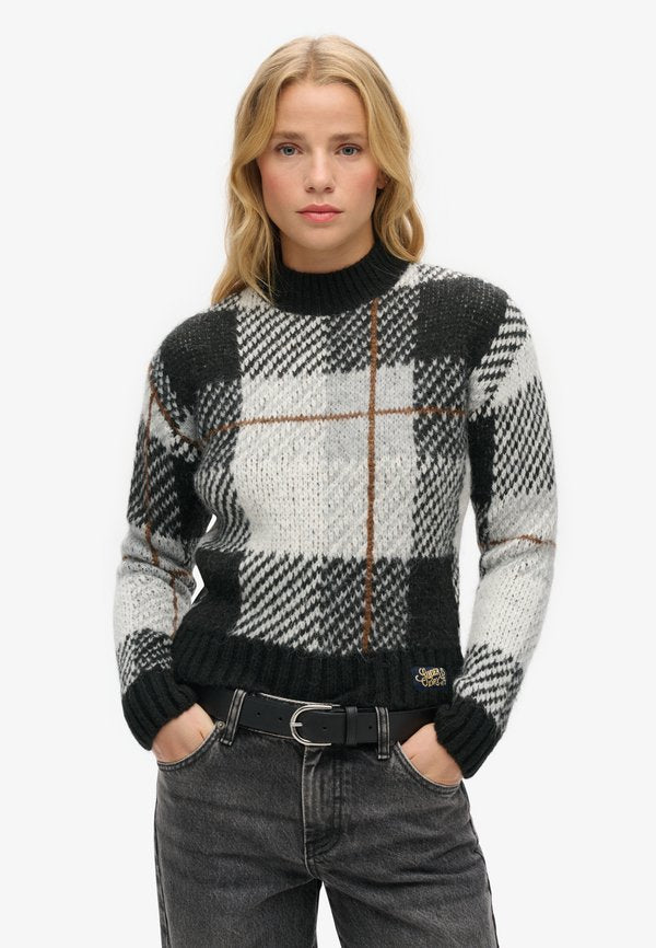 Superdry & Co BOXY PATTERN - Jumper - mono check