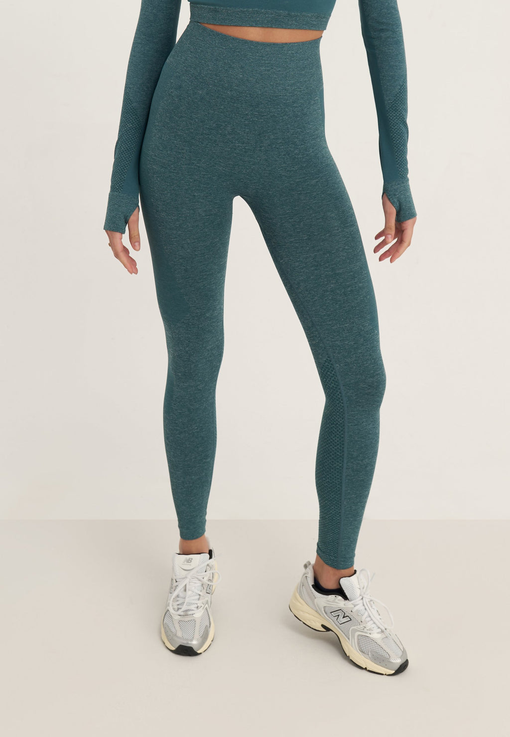 Even&Odd active 7/8 LENGTH HIGH RISE SEAMLESS LEGGINGS WITH CONTRAST PANEL