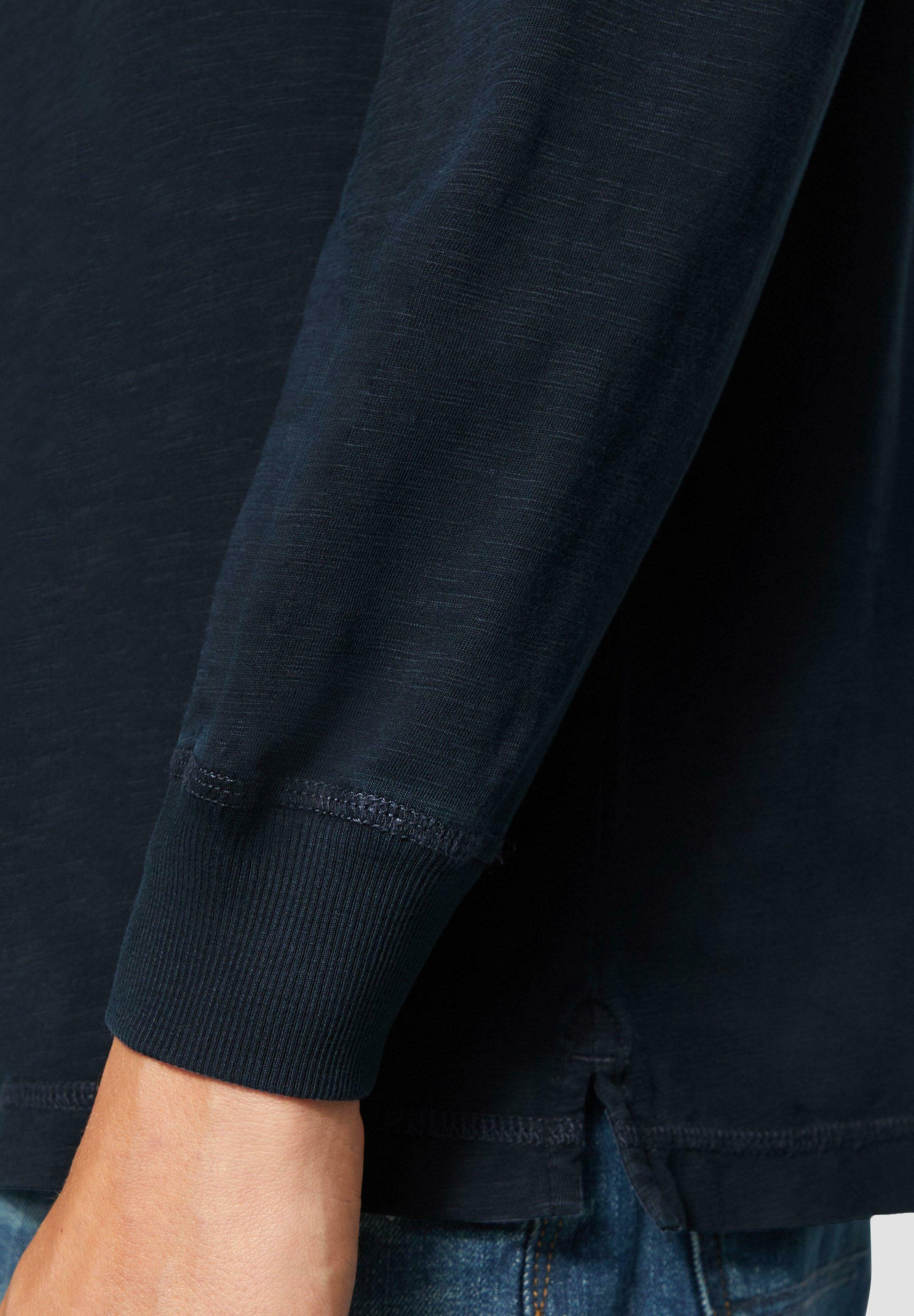 s.Oliver MIT HENLEY-AUSSCHNITT UND GARMENT DYE