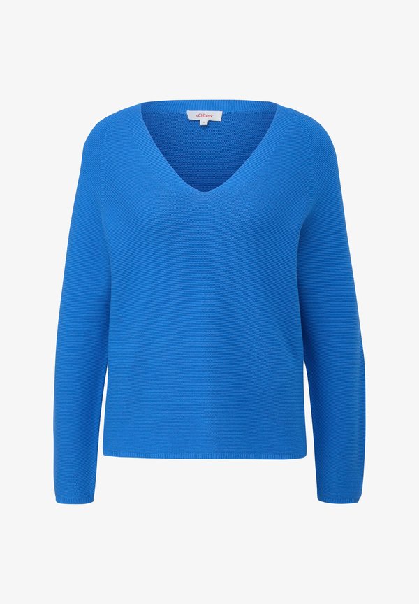 s.Oliver MIT V-AUSSCHNITT - Jumper - royalblau