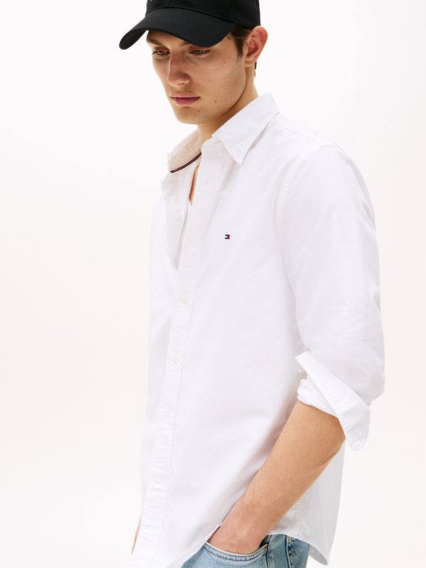 Tommy Hilfiger SOLID HERITAGE OXFORD RF SHIRT - Shirt - white