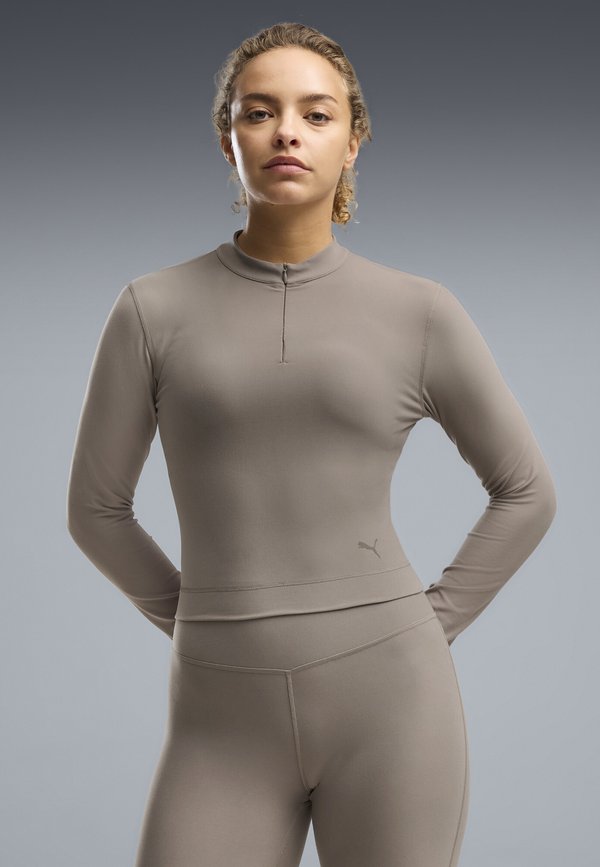 Puma ZIP - Long sleeved top - mouse gray