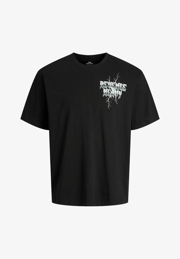 Jack & Jones T- - Print T-shirt - black