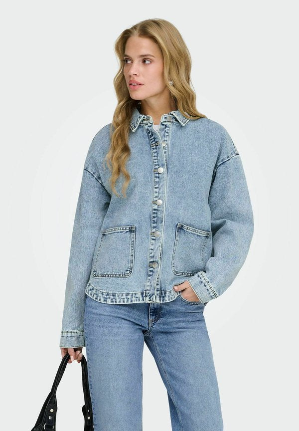 ONLY Denim ONLLARA Denim - Denim jacket - light blue denim