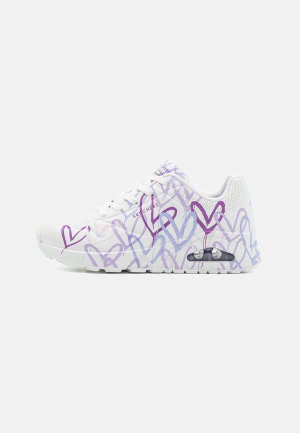 Skechers UNO - Trainers - white/multi-coloured/purple